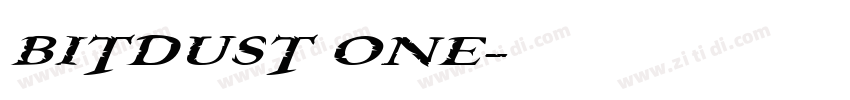 BITDUST ONE字体转换